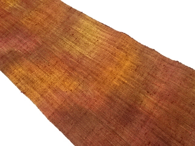 JAPANESE NAGOYA OBI / MAWATA TSUMUGI / WEAVE PATTERN